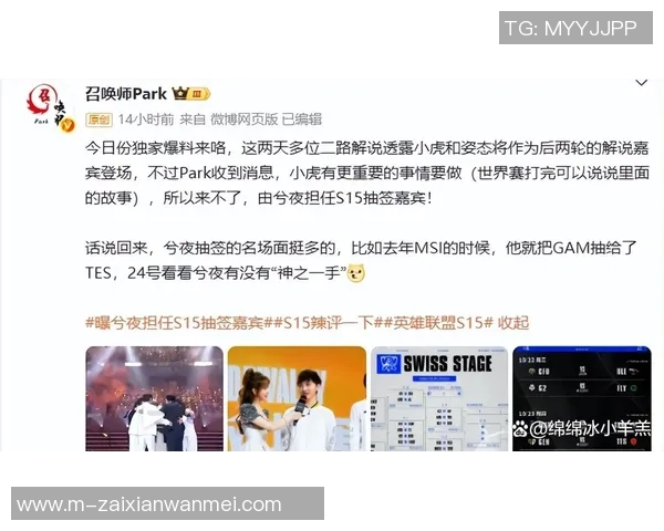 2026电竞新闻周丽畅谈S15LOL赛事背后的故事与个人英雄联盟职业生涯回顾